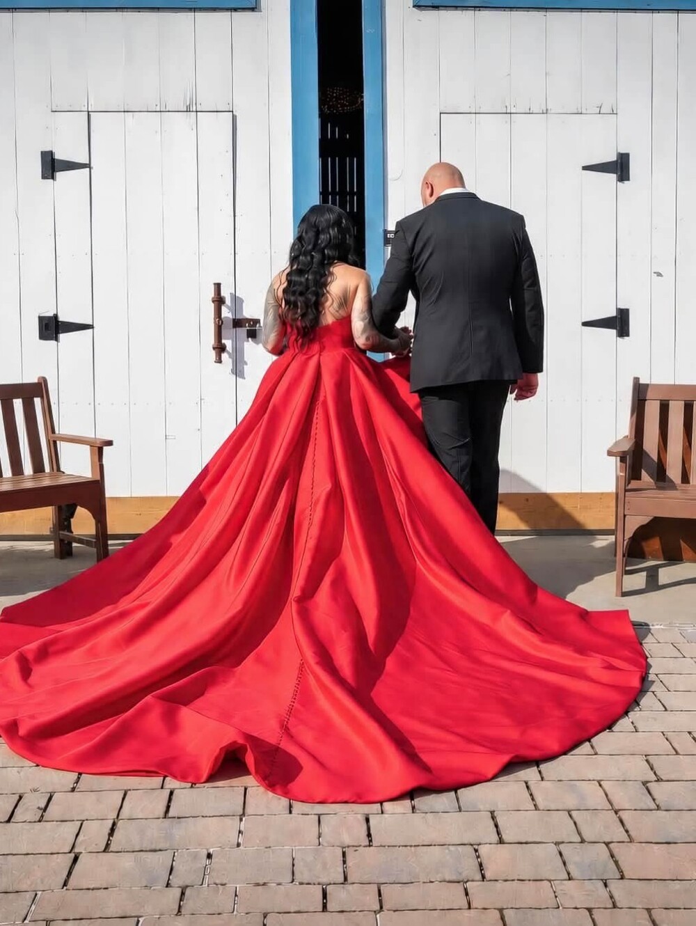 Maggie Sottero Alera Red Wedding Gown